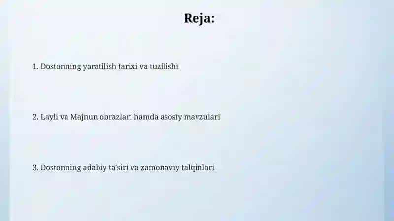 Layli va Majnun tahlili 2