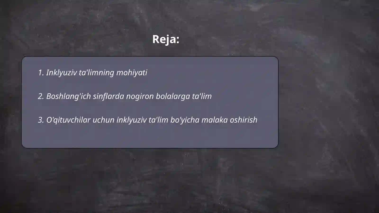 Boshlang'ich sinflarda inklyuziv ta'lim 2