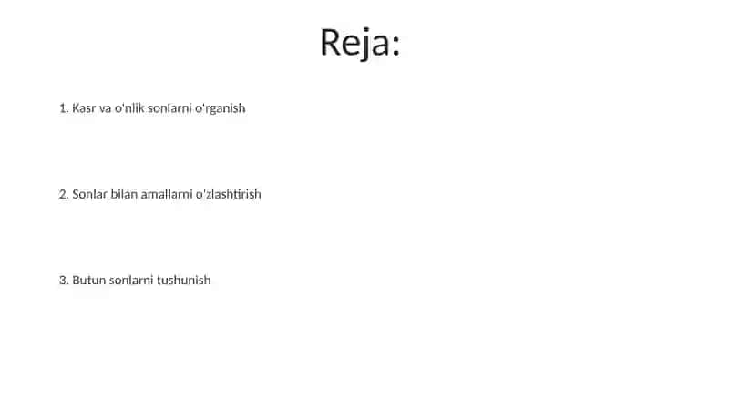 Ratsional sonlar 2