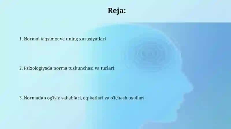 Normal taqsimot va uning xususiyatlari 2