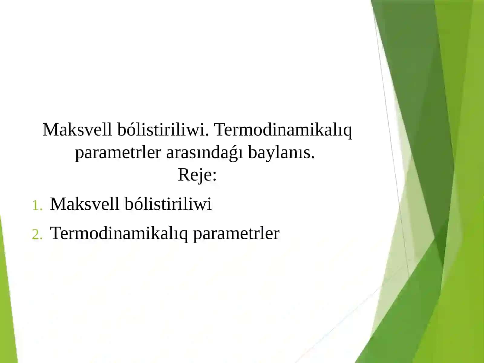Maksvell bólistiriliwi 2