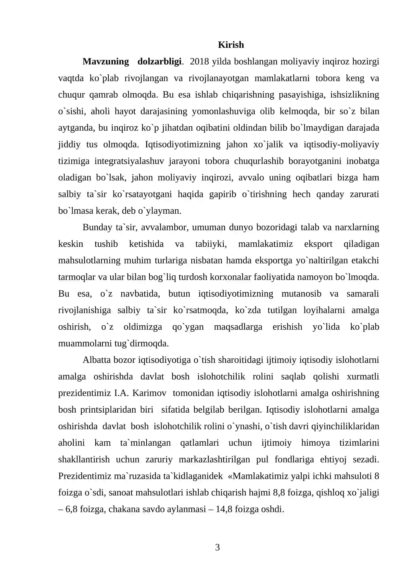 INFLYASIYA JARAYONLARI TAHLILI 2