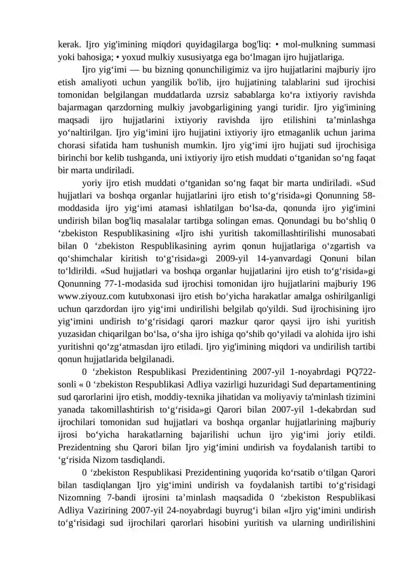 Ijro ishi yuritish 2