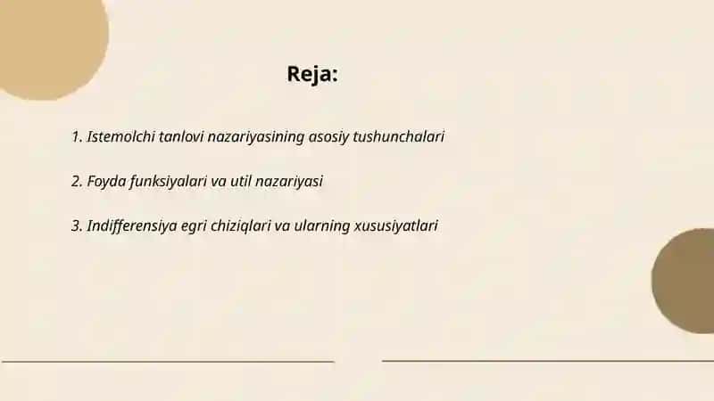Istemolchi tanlov nazaryasi 2