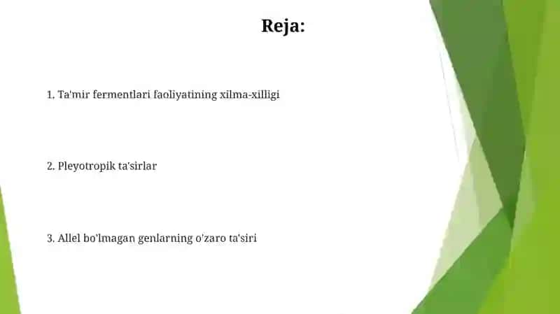 Reparatsiya fermentlari 2