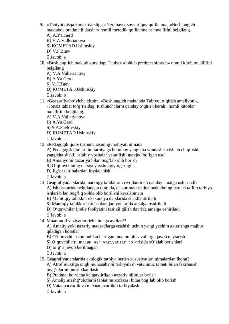 Tabiiy fanlar nazariyasi va metodikasi 2