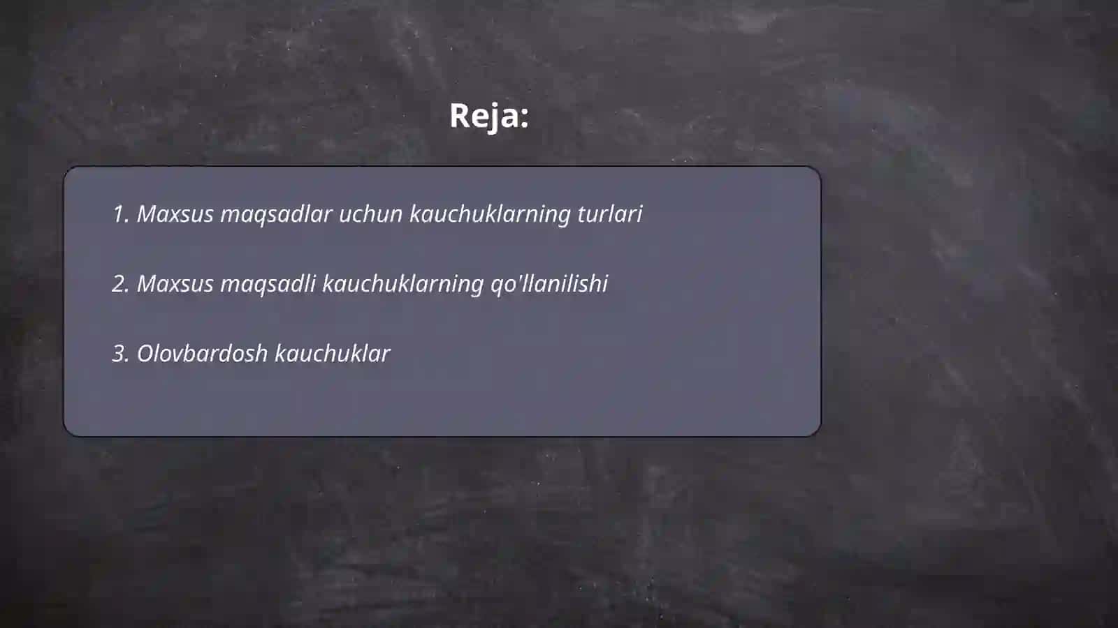 Maxsus maqsaddagi kauchuklar 2