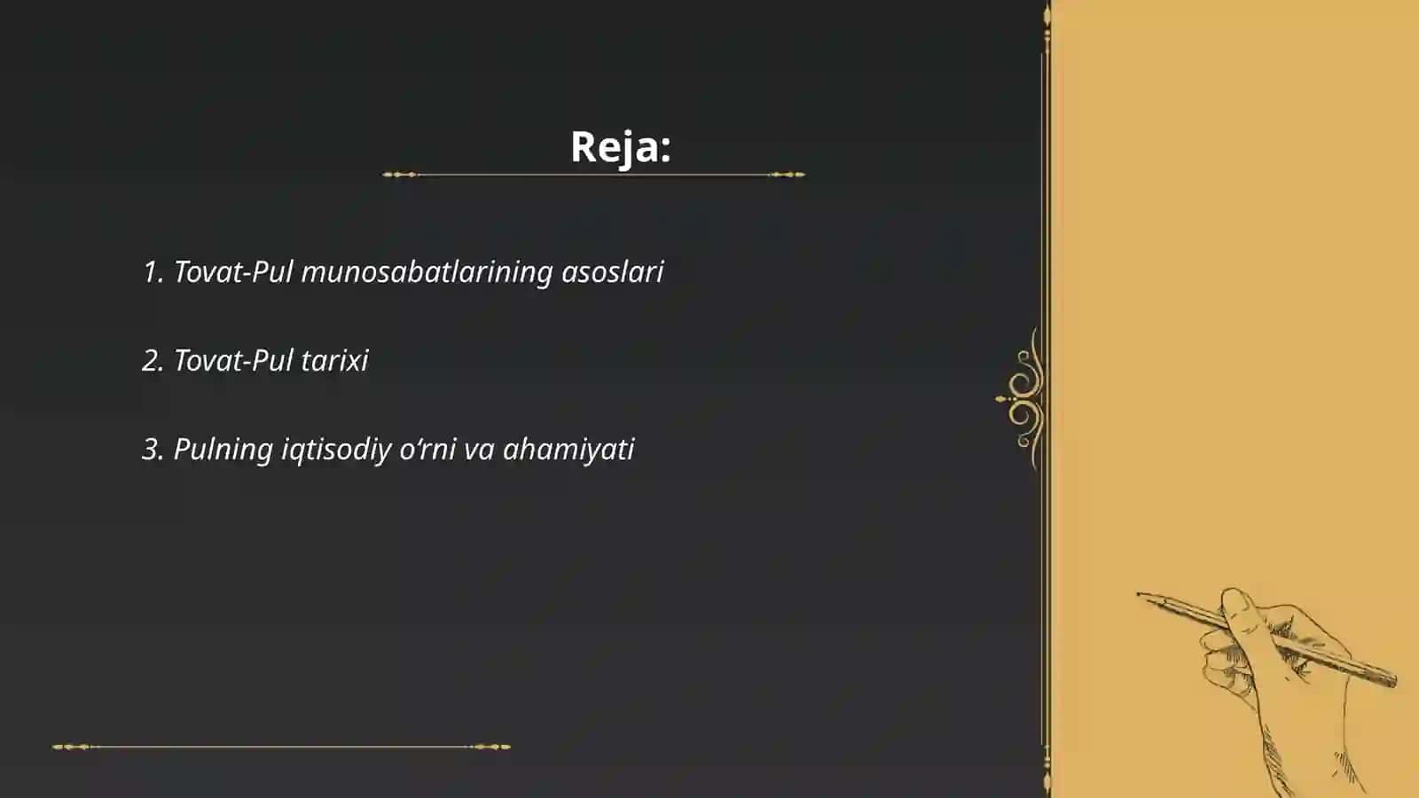 Tovat-Pul munosabatlari 2