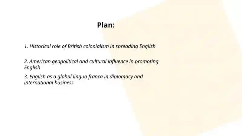 Spread of English 2