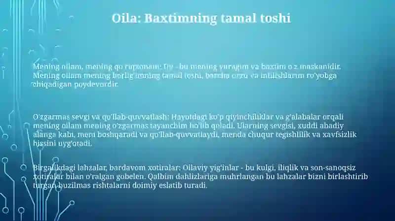 Mening Oilam-Mening Baxtim 2