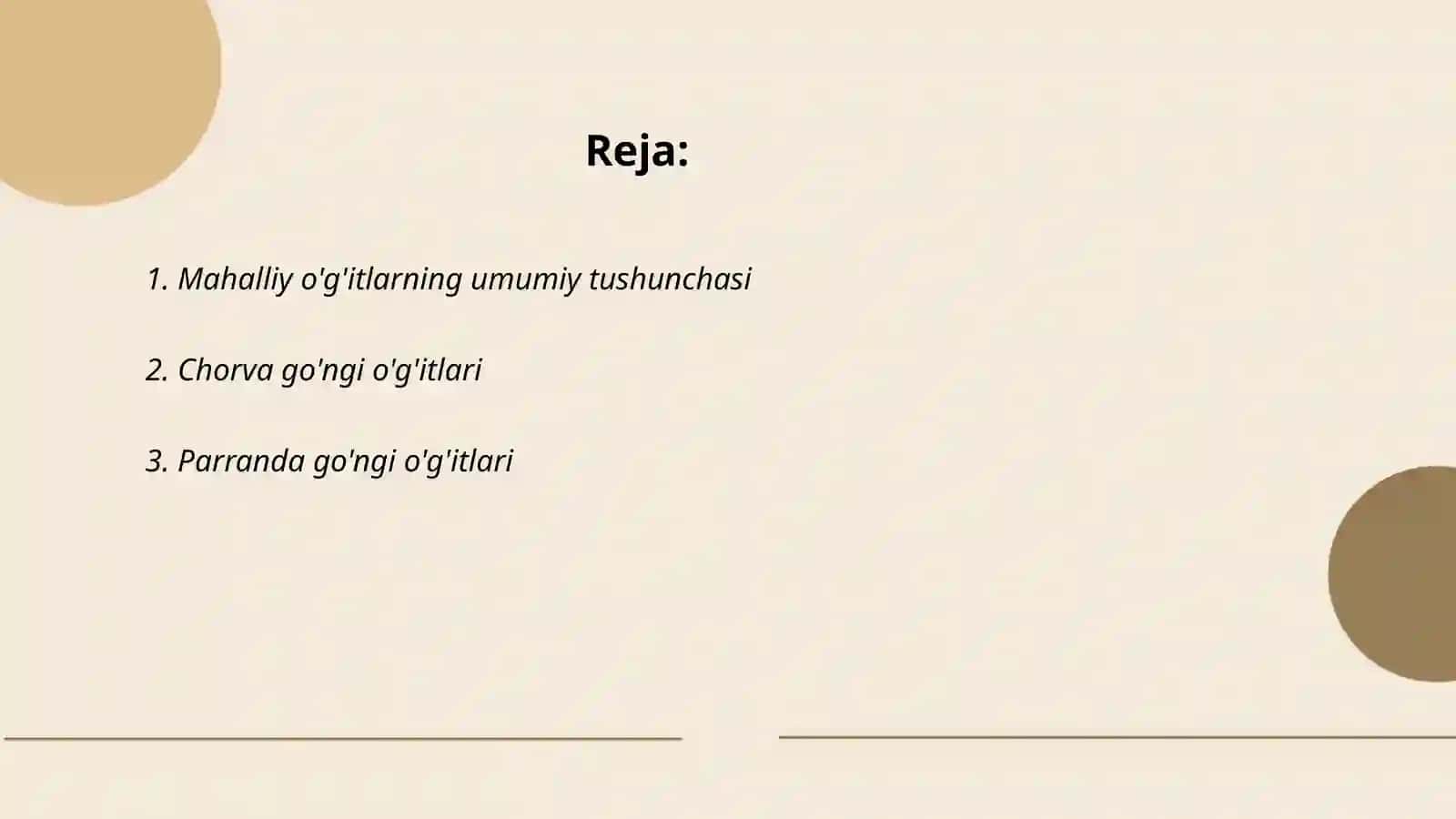 Mahalliy o'g'itlarning turlari 2