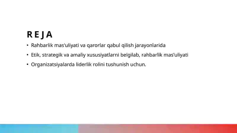 Boshqaruv qarorlarini qabul qilishda rahbar ma'suliyati 2
