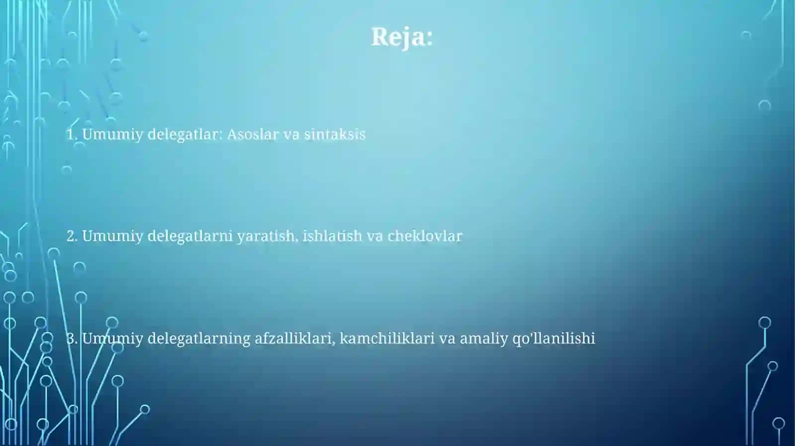 Umumlashgan delegatlar 2