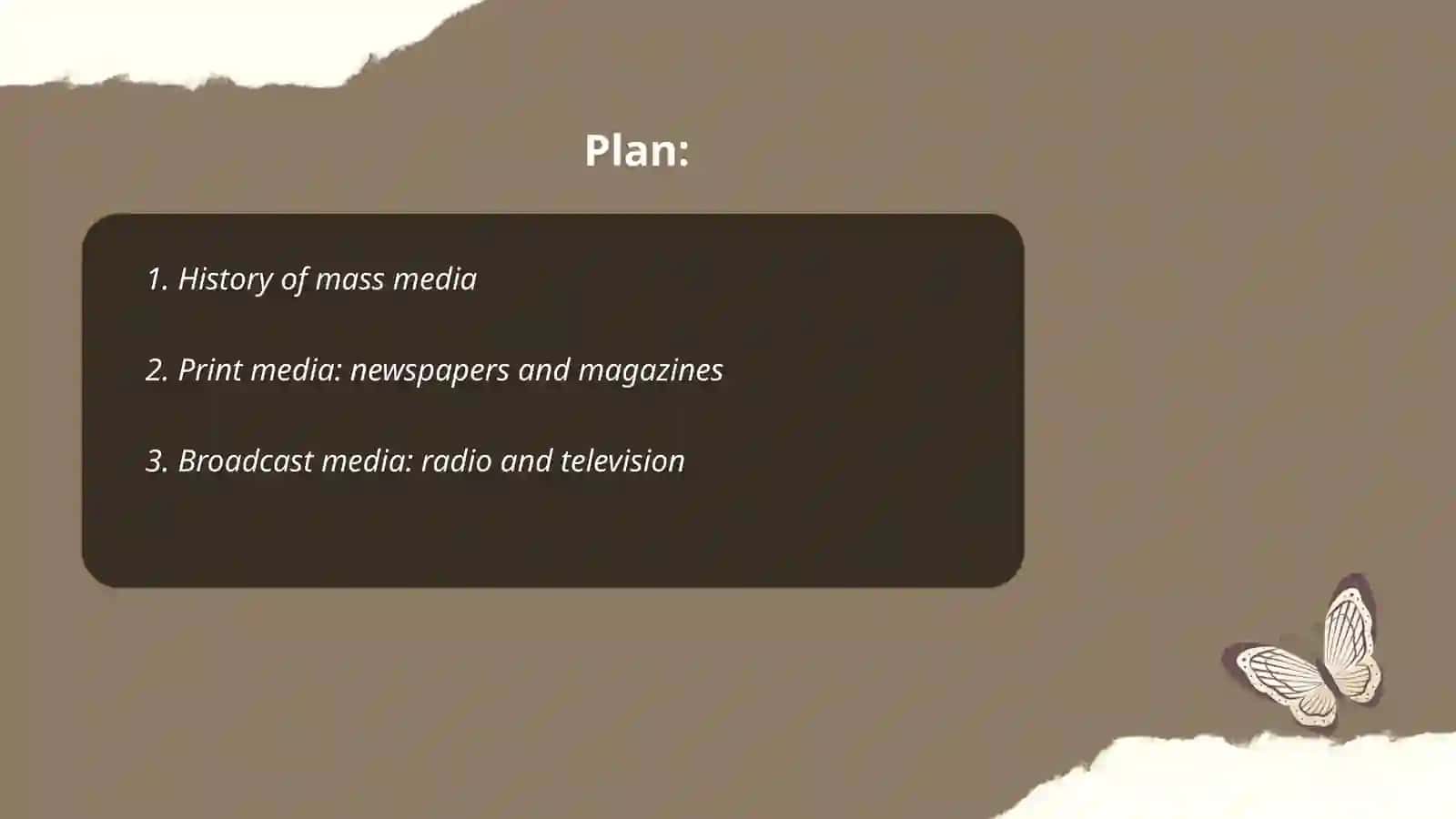 Mass media history 2