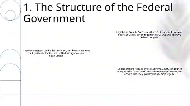 The Structure of the Federal Government 2