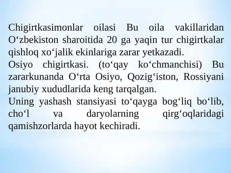 HAMMAXO’R ZARARKUNANDALARI BIOEKOLOGIYASI 2