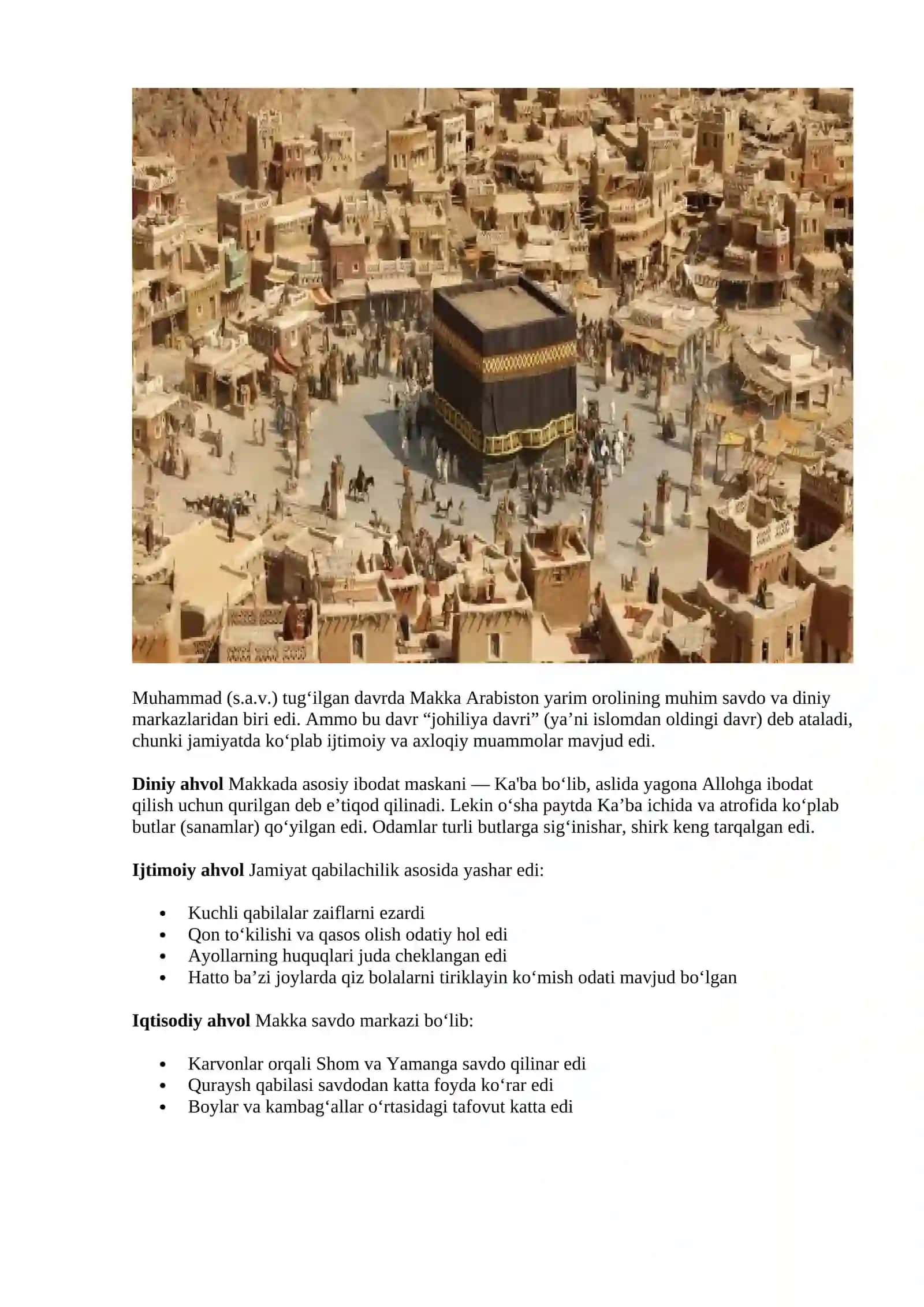 Muhammad (s.a.v) hayotlari haqida 2