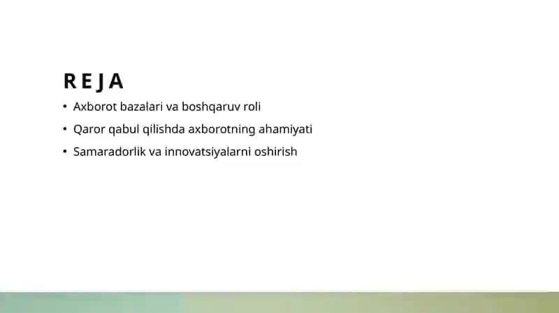 Menejmentda axborot bazasini urni 2