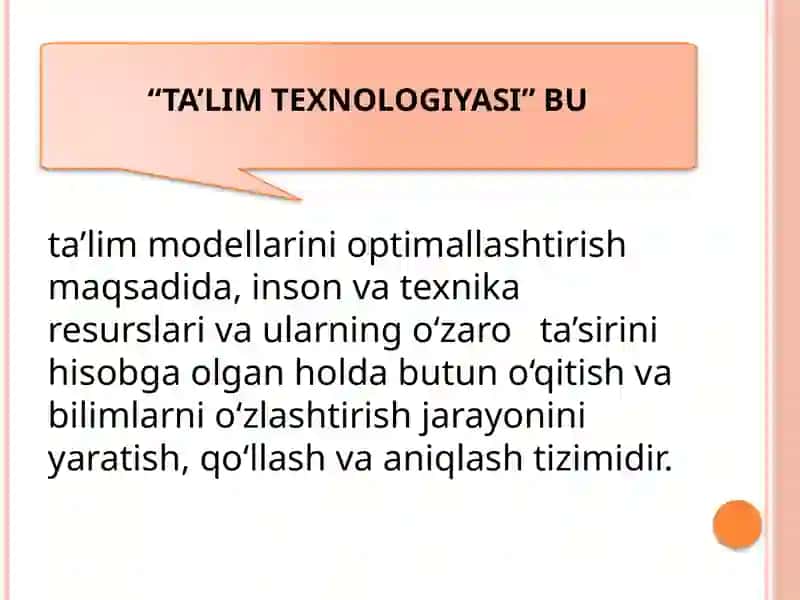 Ananaviy va Masofaviy ta'lim 2