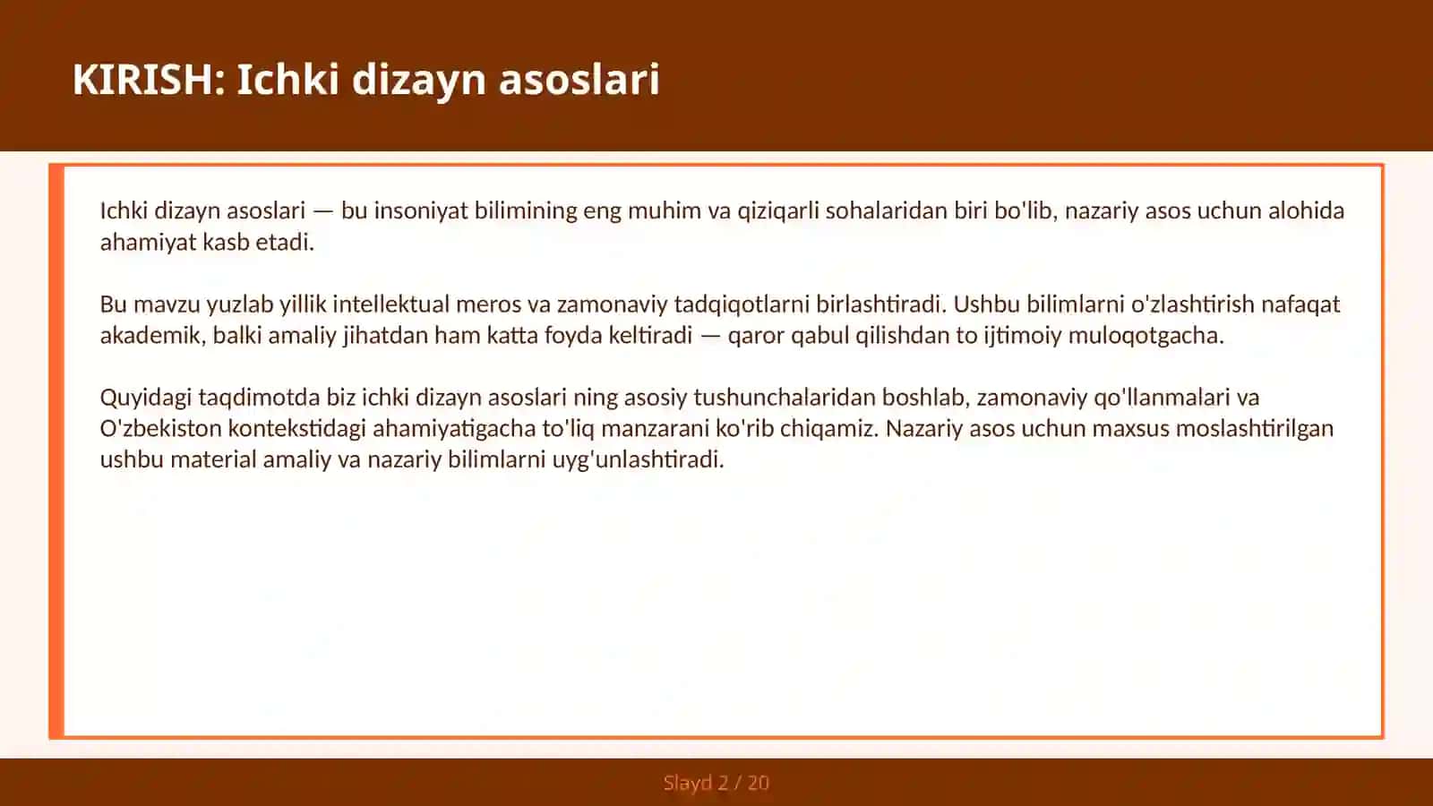 ICHKI DIZAYN ASOSLARI 2