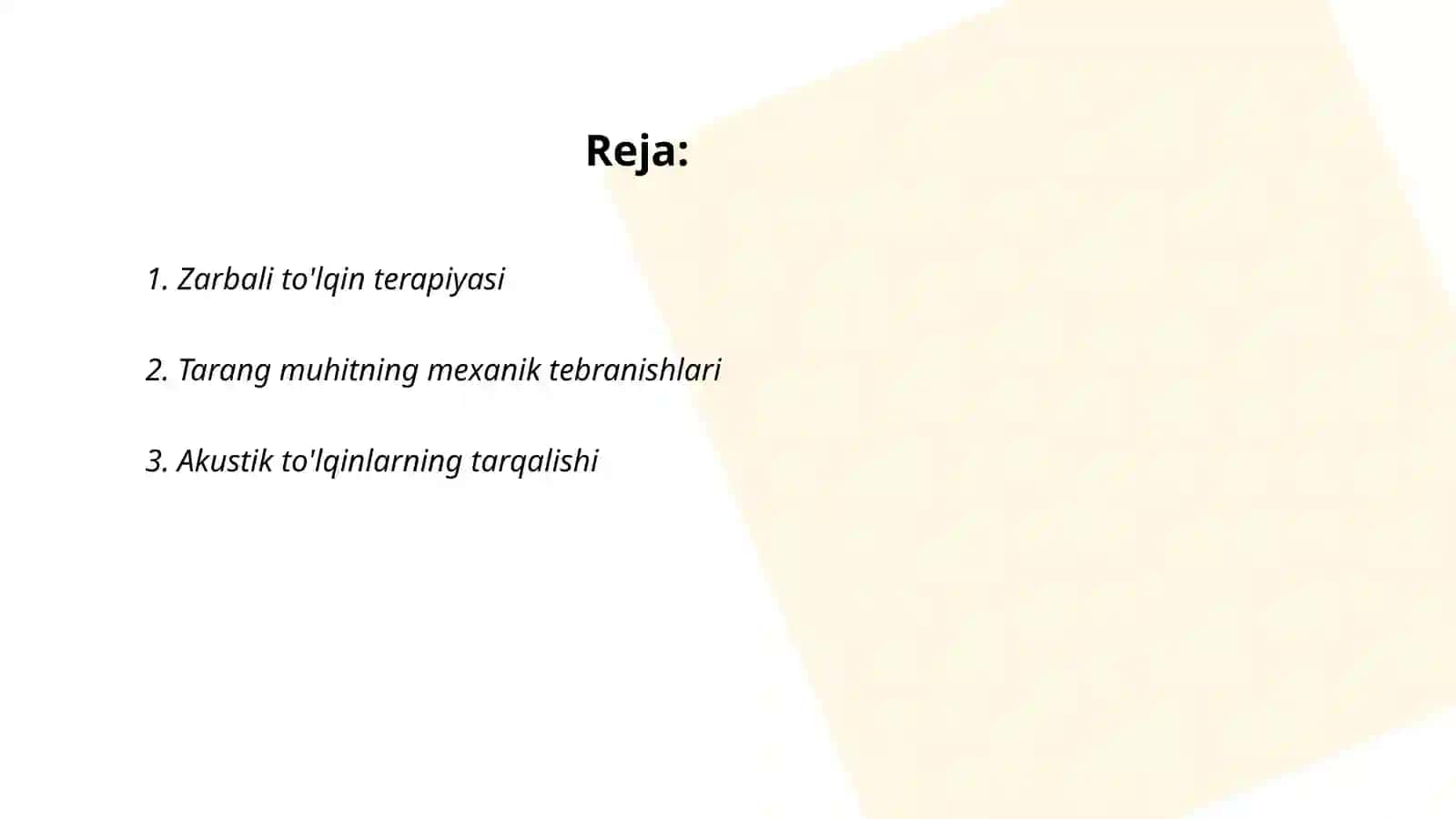Zarbali to'lqin terapiyasi 2