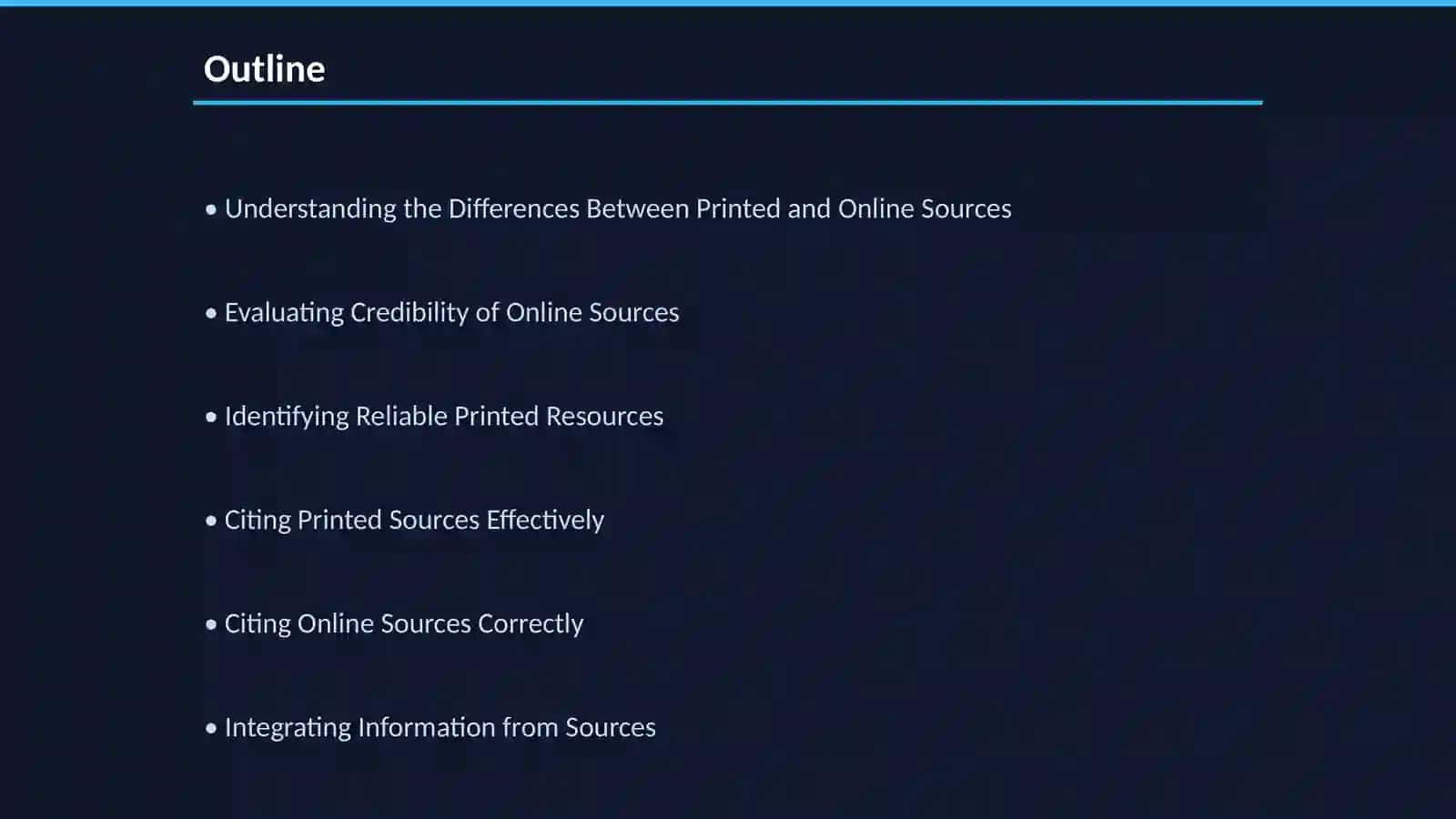 Working with Printed and Online Sources 2