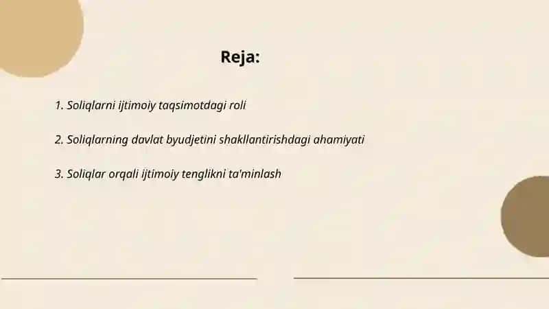 Soliqlarning ijtimoiy funksiyasi va roli 2