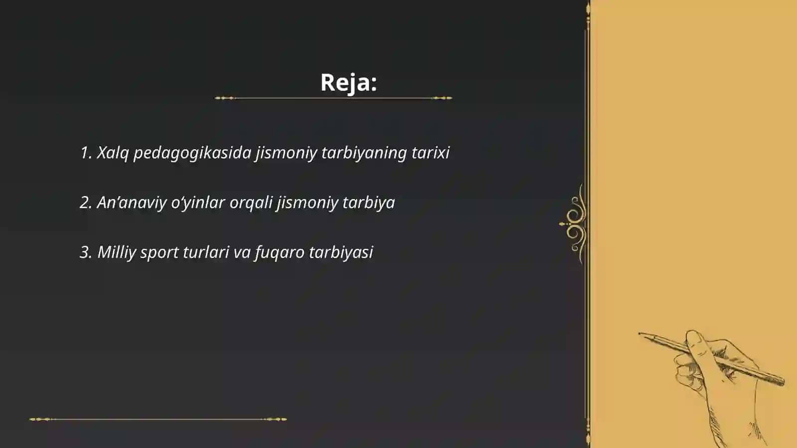 Xalq pedagogikasida jismoniy tarbiyaning ifodalanishi 2