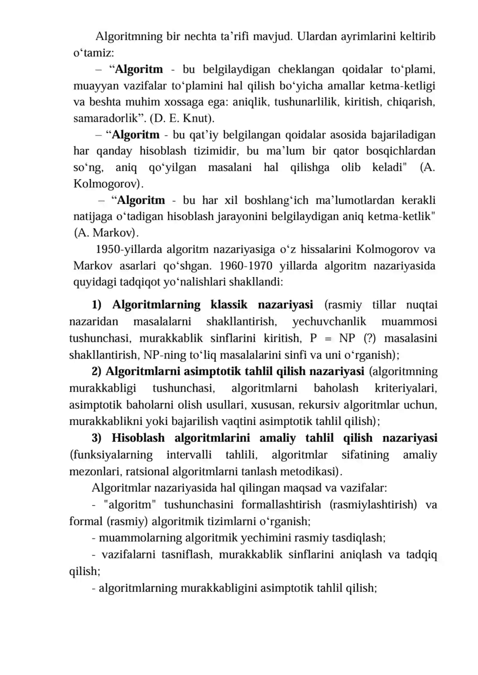 Algoritm va ma‘lumotlar tuzilmasi tushunchasi 2