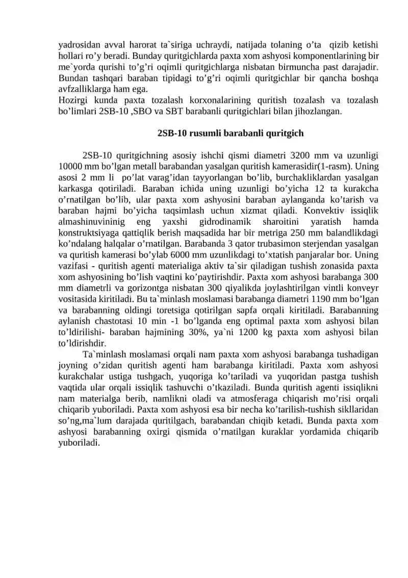 QURITISh BARABANLARINING IShLAShI VA TUZILIShI 2