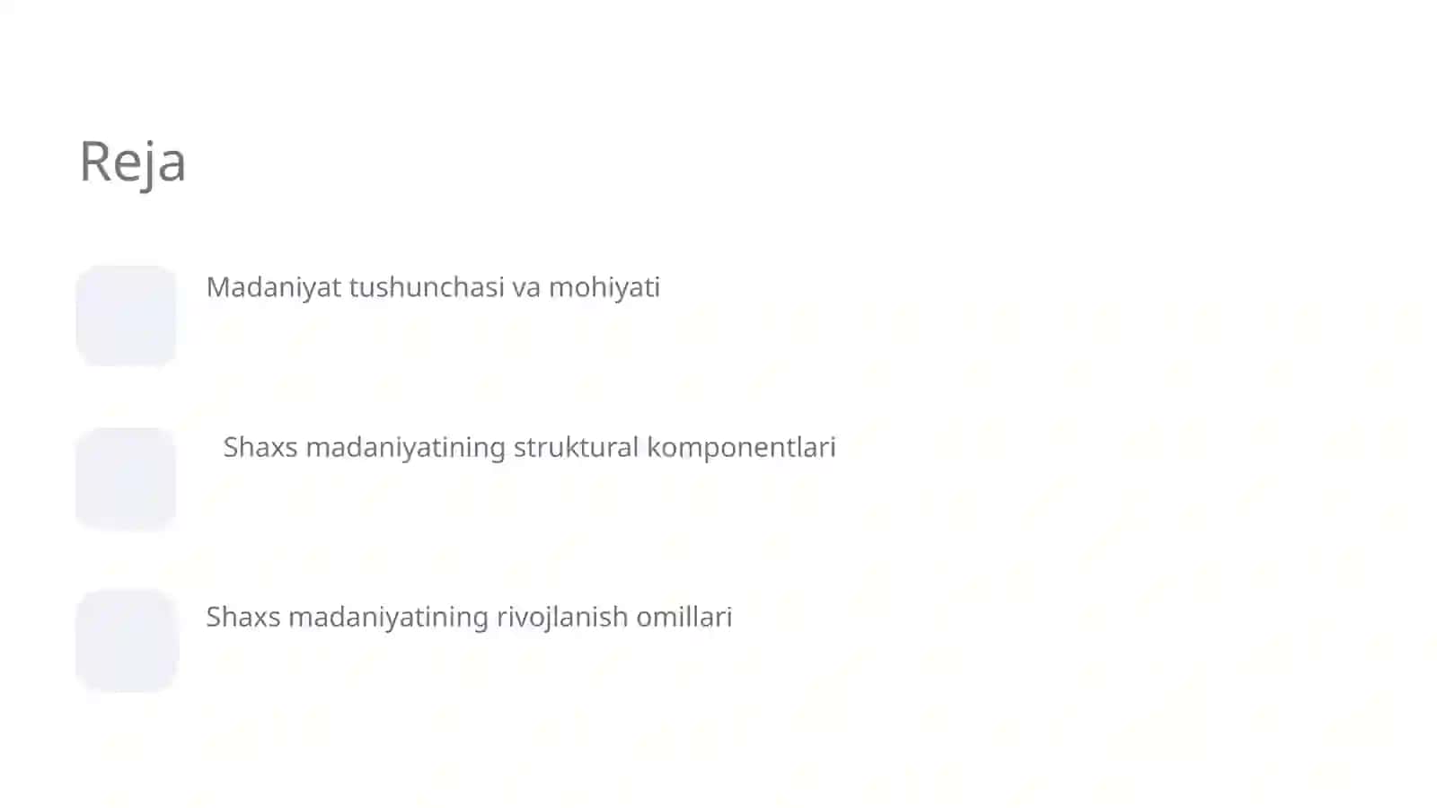 SHaxs madaniyatining asosi 2