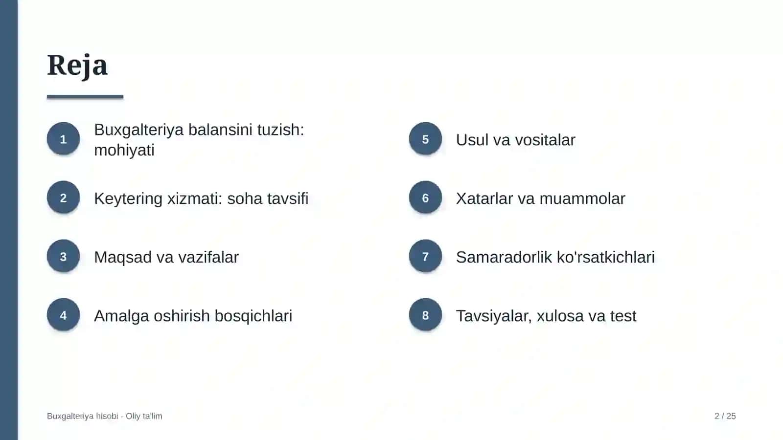 Keytering xizmatida buxgalteriya balansini tuzish 2