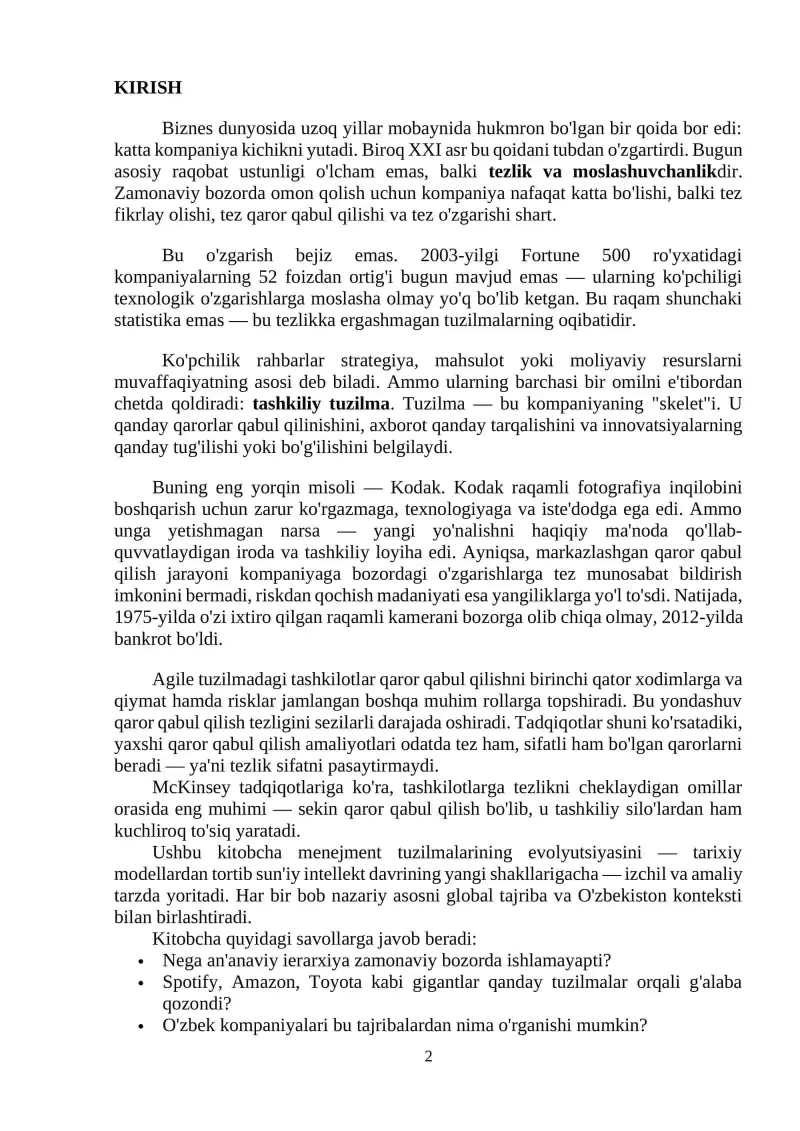 Menejment tuzilmalarining yangi tashkiliy shakllari 2