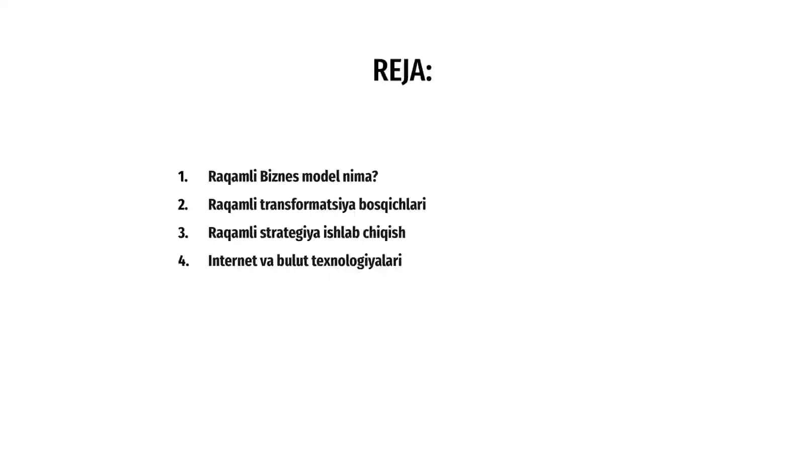 Raqamli Biznes model 2