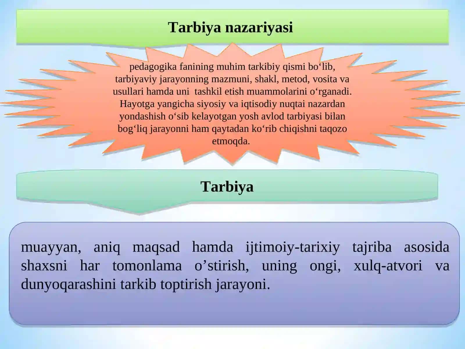 TARBIYA TIZIMIGA PEDAGOGIK YONDASHUV 2
