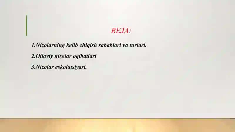 OILADA KELISHMOVCHILIKLAR VA ULARNING SABABLARI 2