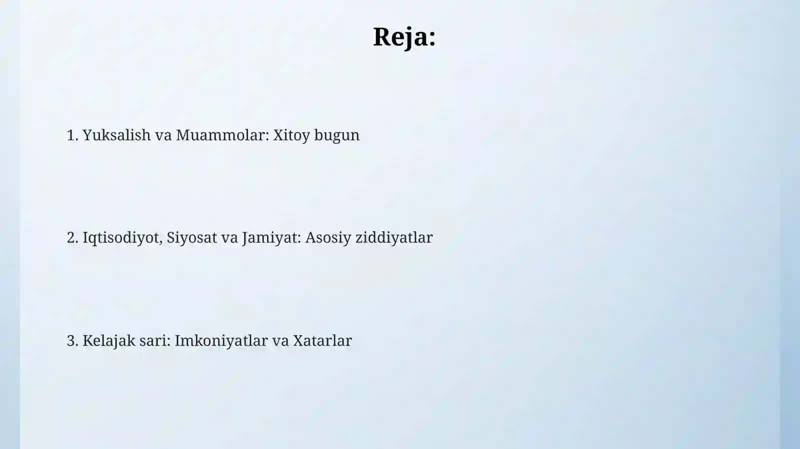 Xitoy: Yuksalish va inqirozi davrida 2