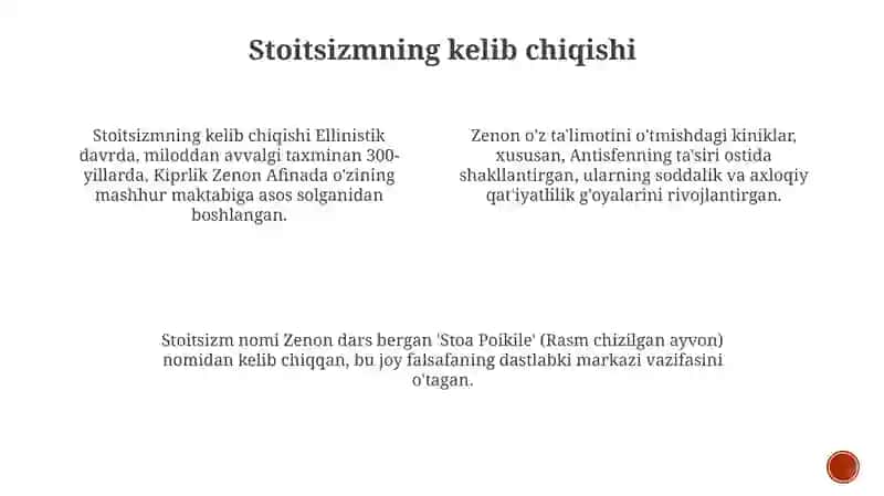Stoitsizmning kelib chiqishi 2