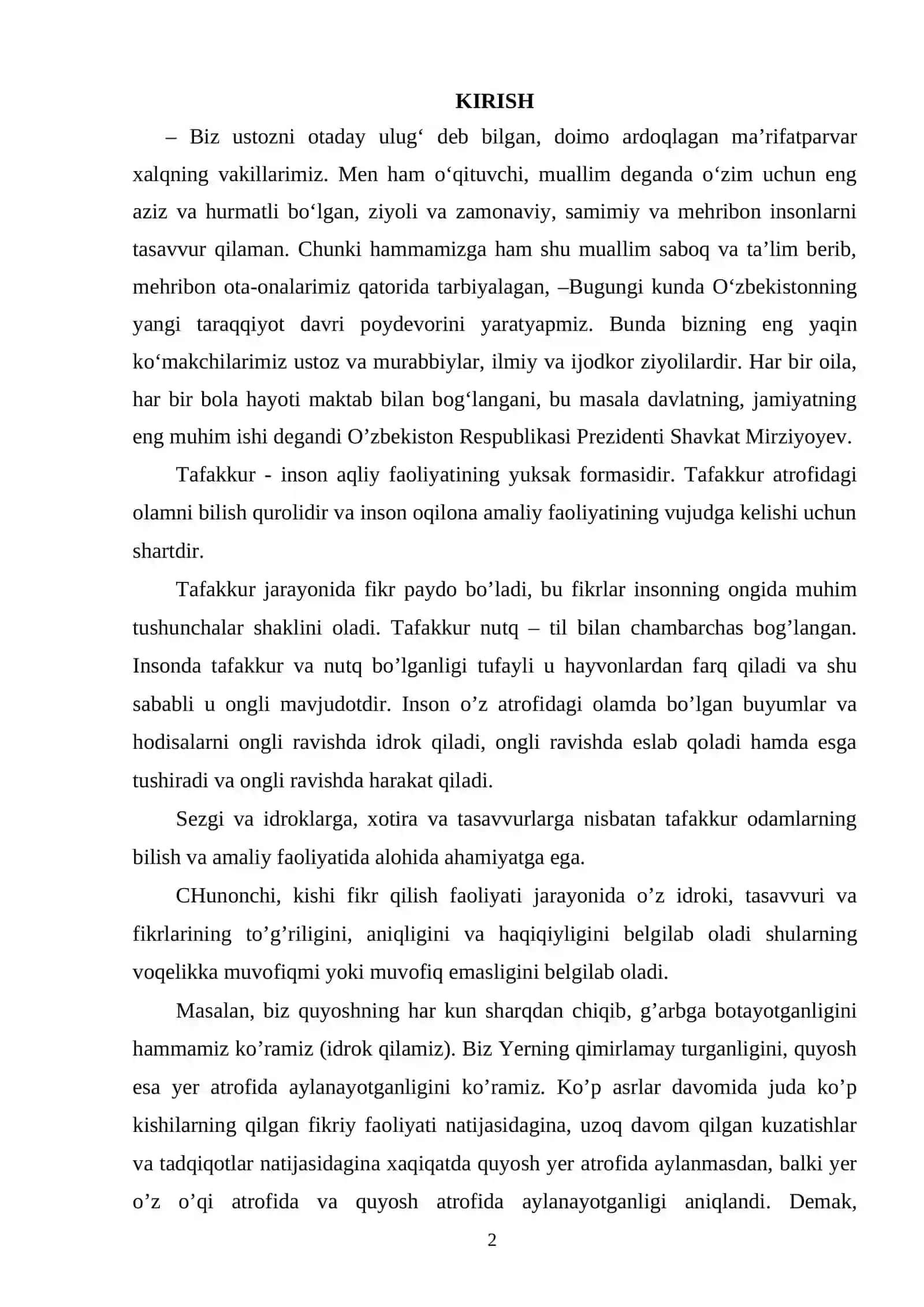 Tafakkurni O‘rganishda Klassik Yondashuvlar 2