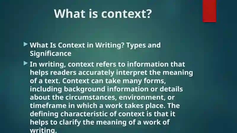 What Is Context in Writing? Types and Significance 2