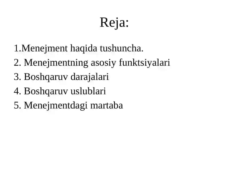 Menejmentgakirish 2