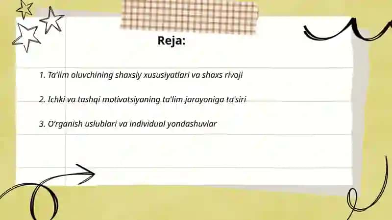 Ta'lim oluvchi shaxsi 2