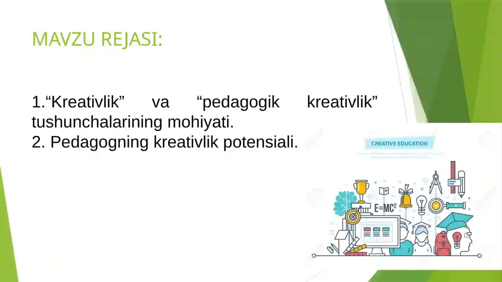 Pedagogik kreativlik 2