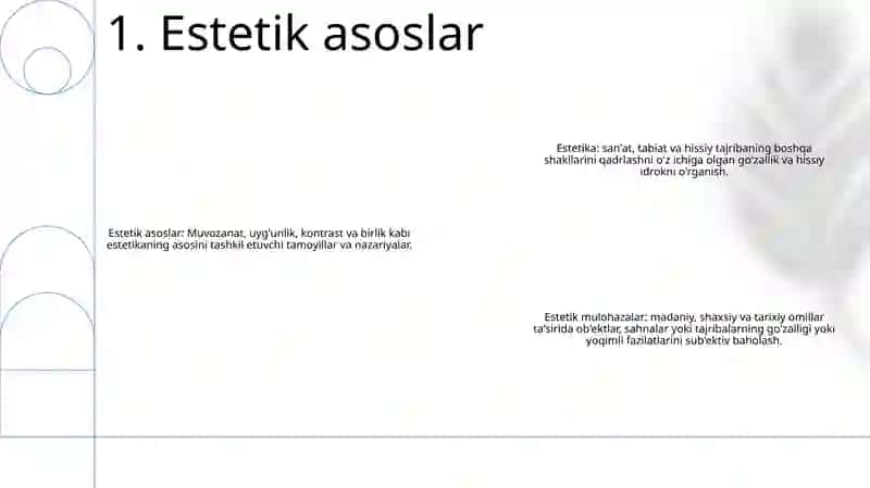 Estetik asoslar 2