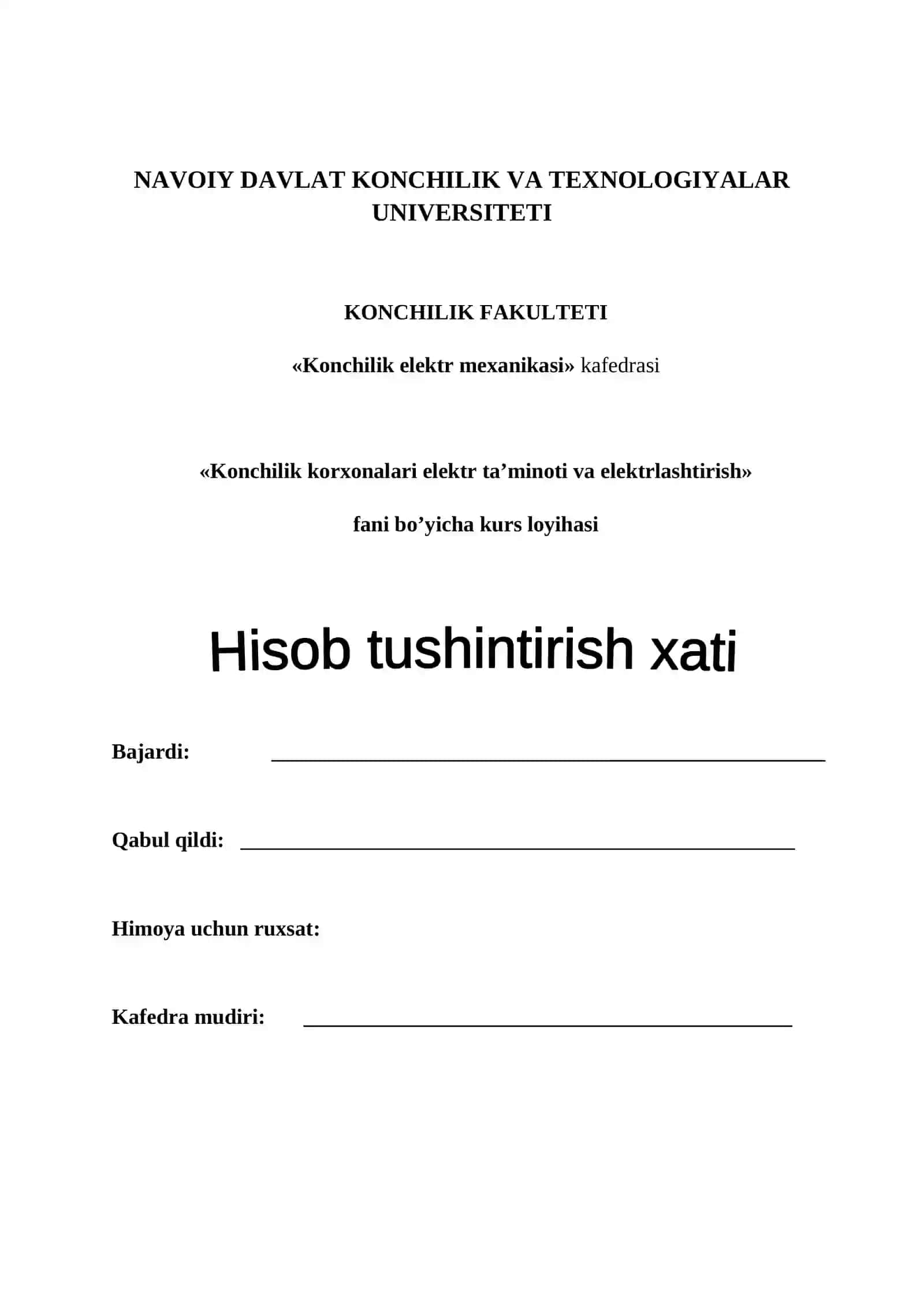 Kon konorxonalari elektrlaşhtirish kursi 2