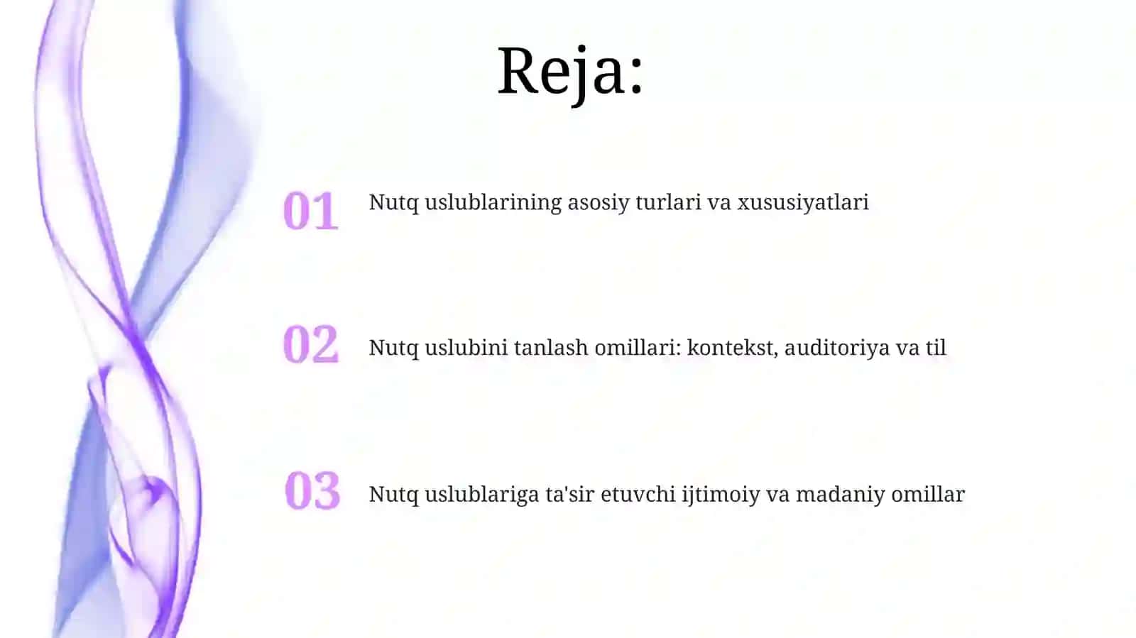 Nutq uslublarining asosiy turlari 2