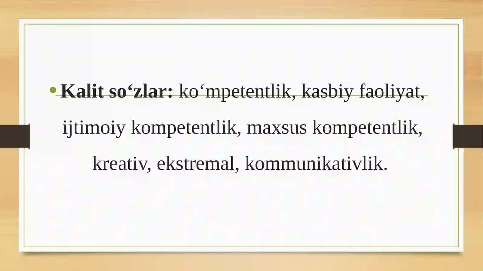 Pedagogik maxorat va kompetentlikni rivojlantirish jarayonlari 2