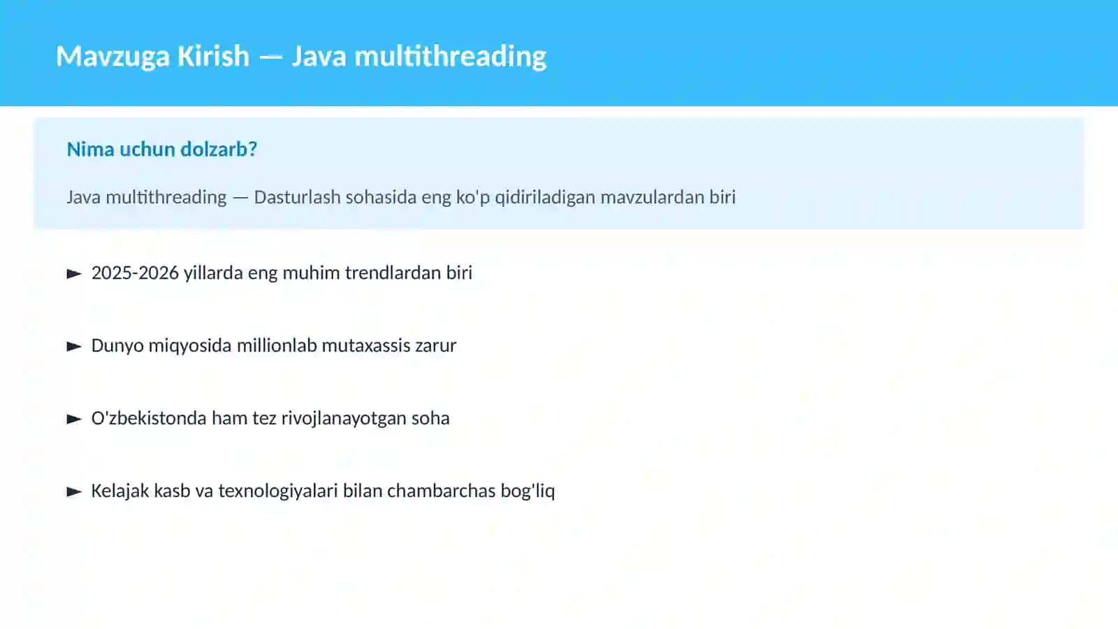 Java multithreading 2