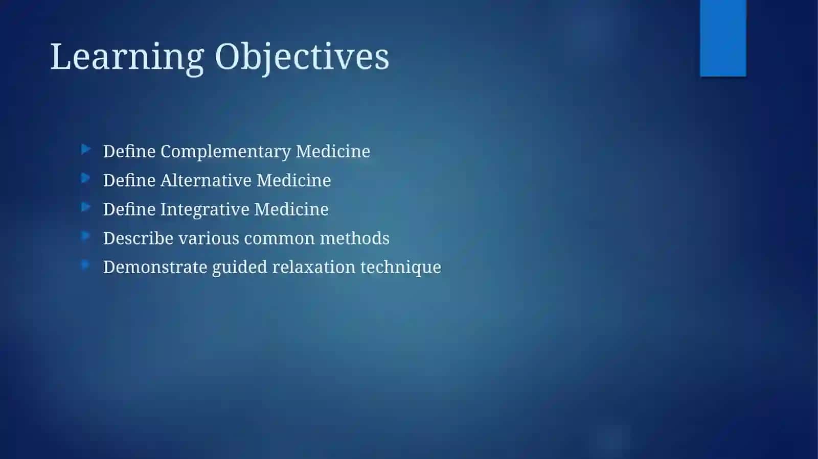 Complementary and Alternative Medicine(CAM) 2