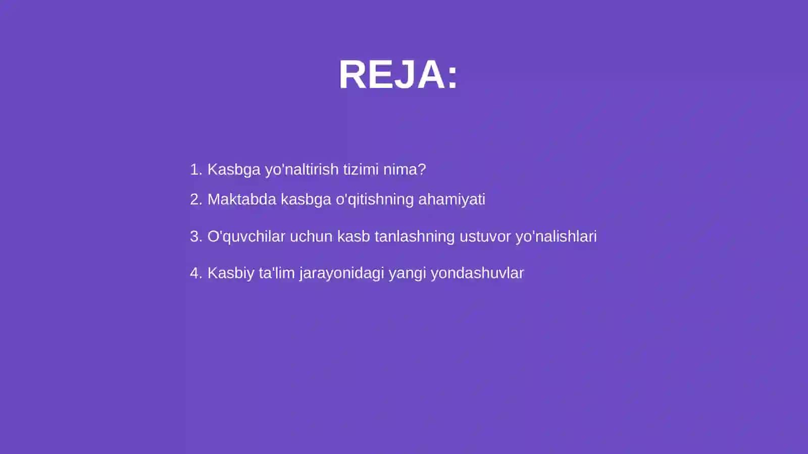 Kasbga yo‘naltirish tizimi 2